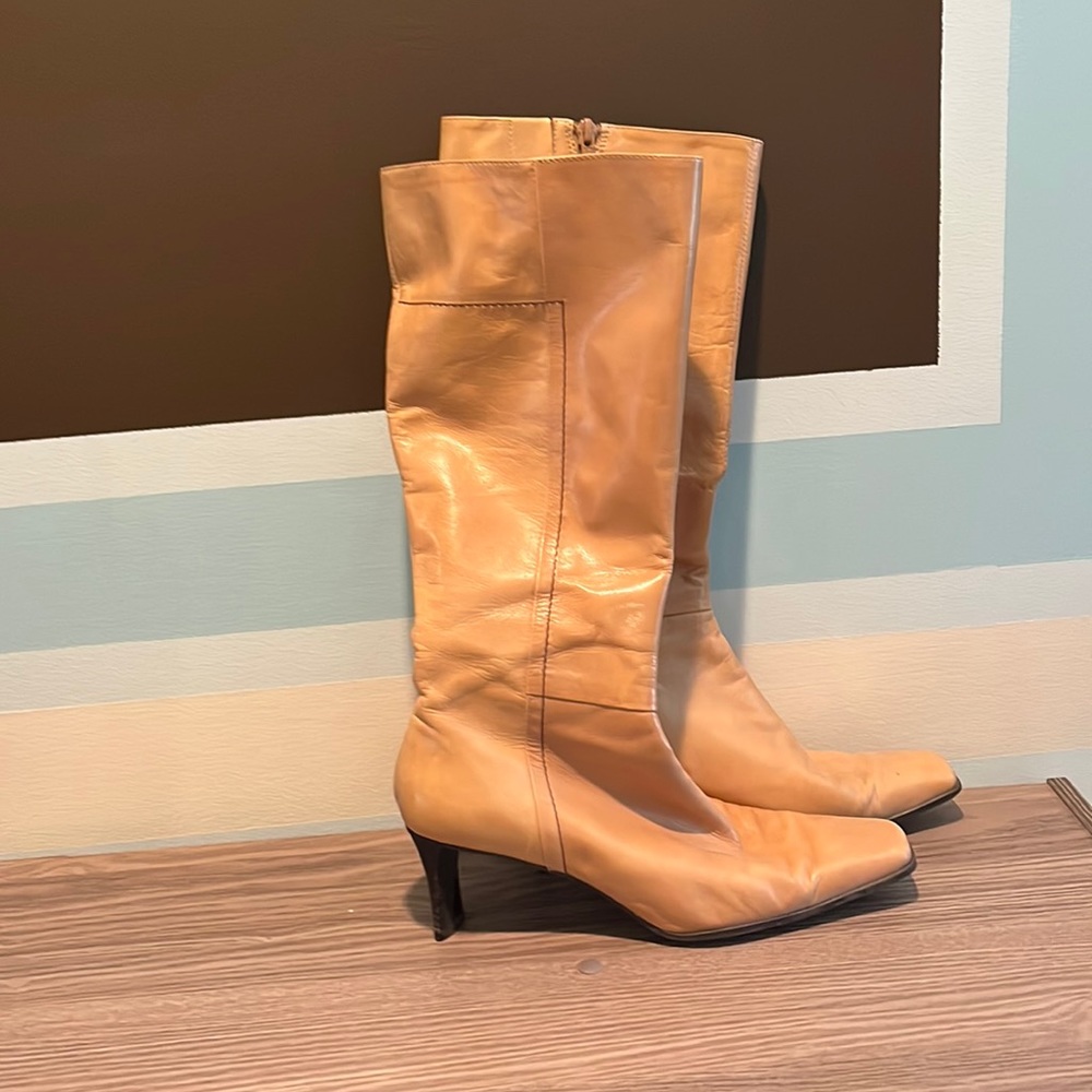Nine West knee high all leather boots 8 1/2
